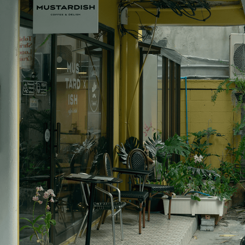 Mustardish coffee