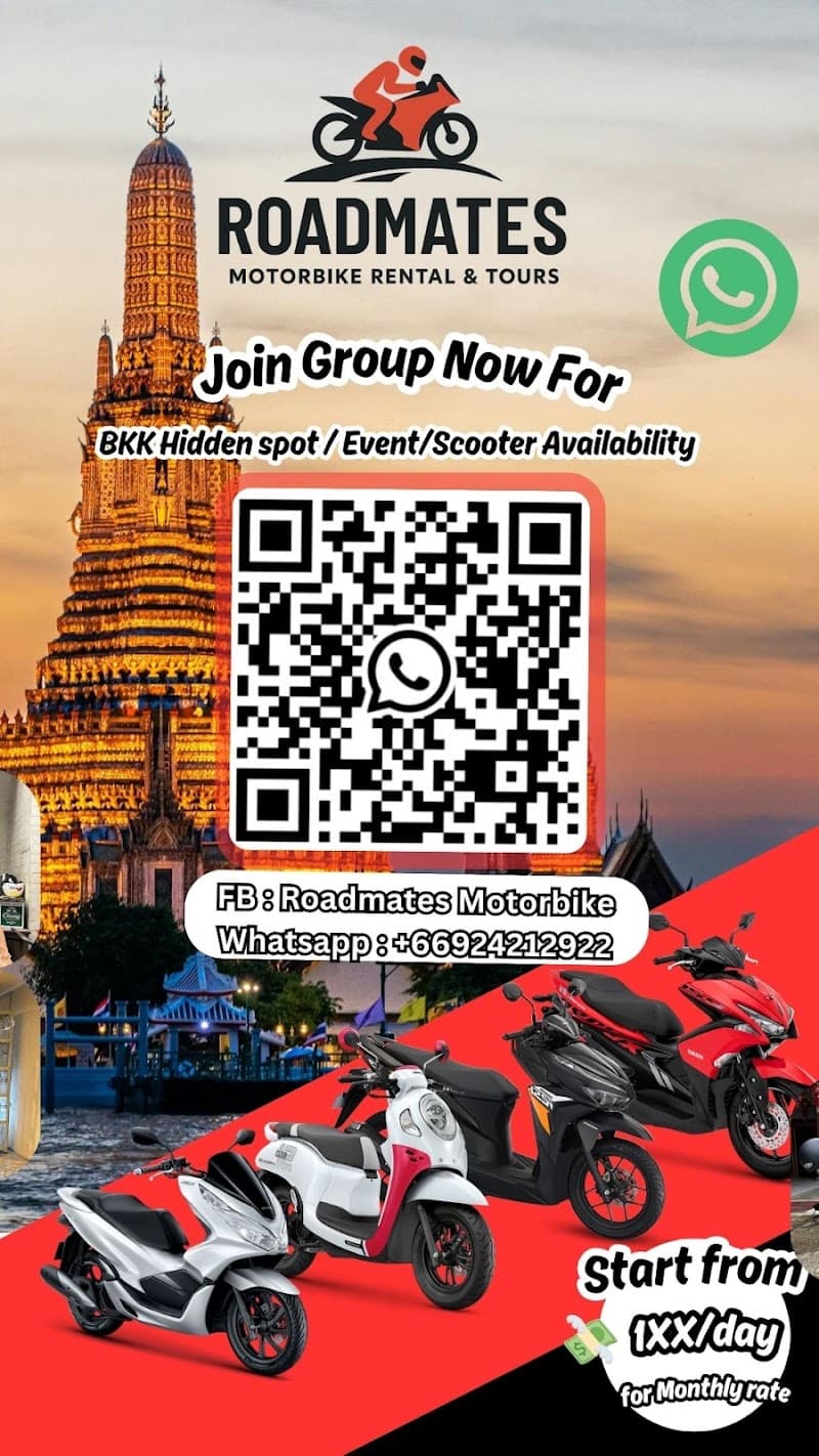 Roadmates Motorbike & Scooter Rental and Motorbike tour Bangkok