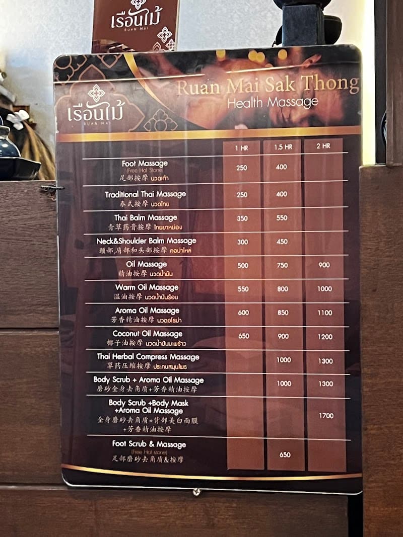 Ruan Mai Sak Thong Health Massage