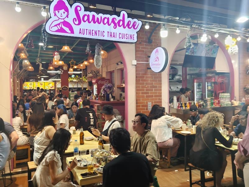 Sawasdee Thai Restaurant at Asiatique The Riverfront ร้านอาหารไทย สวัสดี โครงการเอเชียทีค โกดัง 6